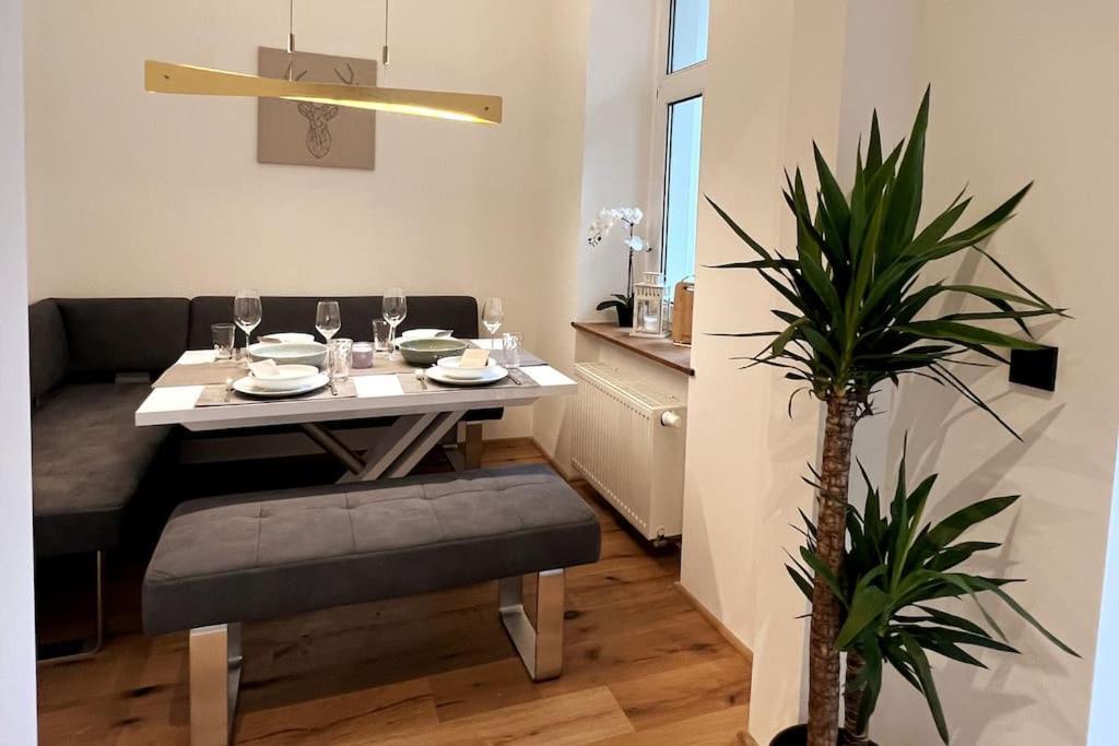 Soul-Apartment Balkon Privatparkplatz 2 Boxspringbetten 55Zoll Tv Wlan Leipzig Luaran gambar