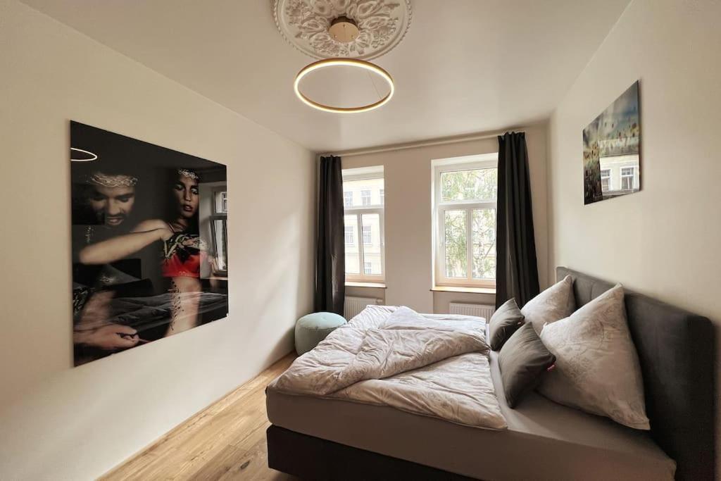 Soul-Apartment Balkon Privatparkplatz 2 Boxspringbetten 55Zoll Tv Wlan Leipzig Luaran gambar