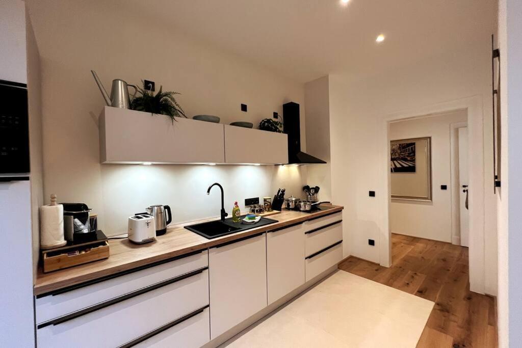 Soul-Apartment Balkon Privatparkplatz 2 Boxspringbetten 55Zoll Tv Wlan Leipzig Luaran gambar